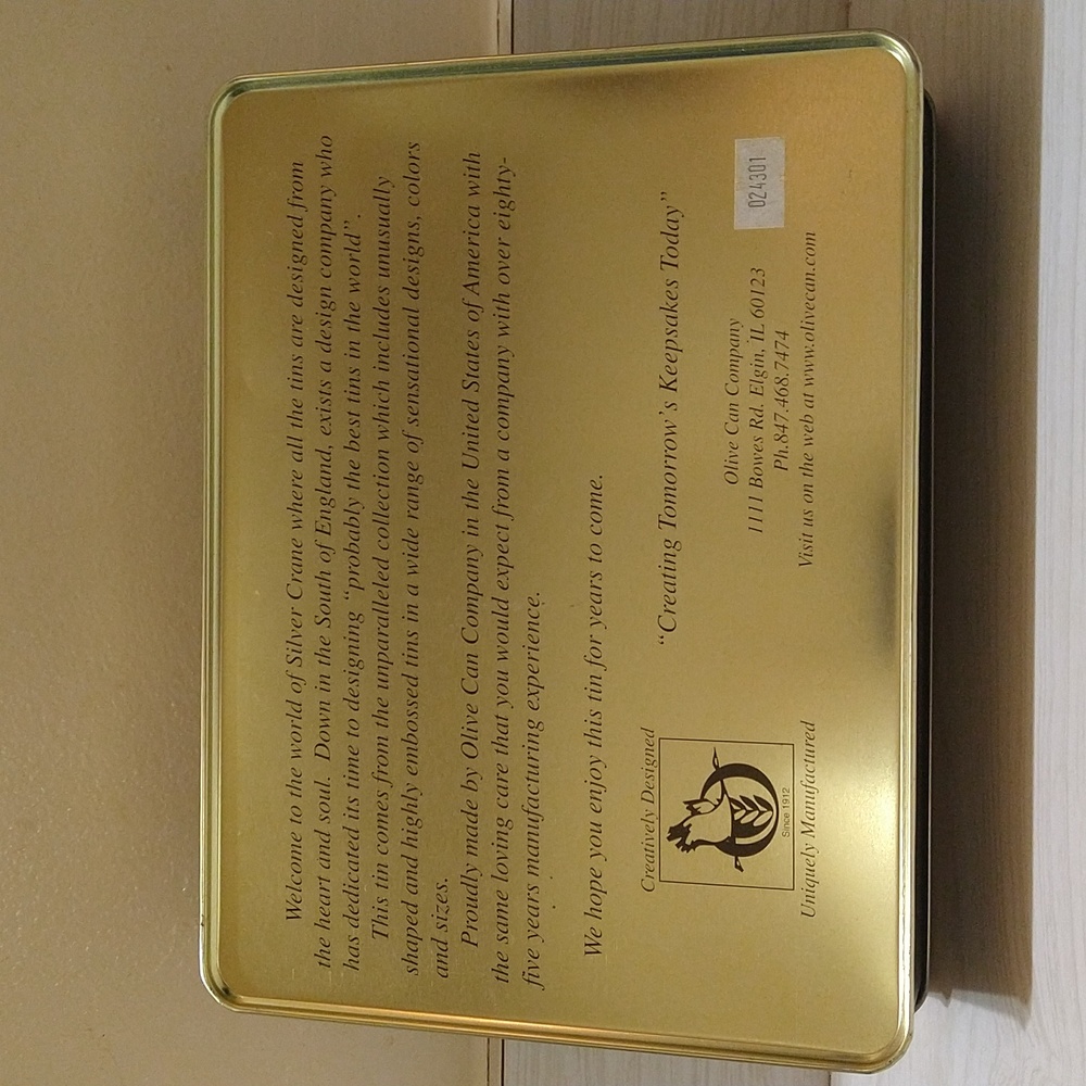 Vintage Collectible Bloom Hill Farm Fruit Empty Tin Rustic 3D Lid 9.75 x 7" - Picture 4 of 5